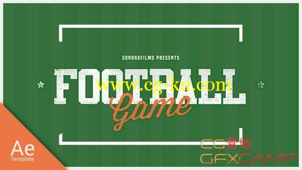 AE模板-足球游戏宣传介绍片头 Football Game Promo的图片1