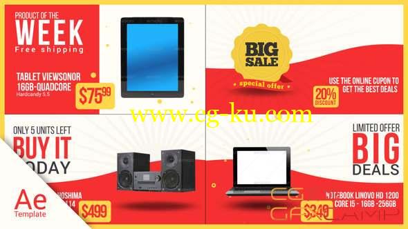AE模板-商品促销宣传介绍包装 Big Sale的图片1