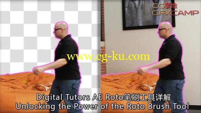 AE Roto笔刷工具详解 Digital Tutors – Unlocking the Power of the Roto Brush Tool in After Effects的图片1