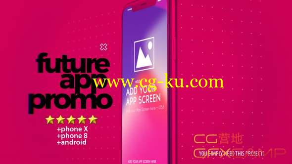 AE模板-创新彩色未来手机APP展示动画 Future App Promo的图片1