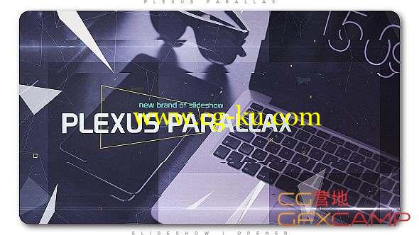 AE模板-点线粒子遮罩幻灯片开场 Plexus Parallax Slideshow Opener的图片1