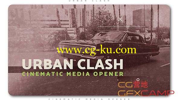 AE模板-城市街头视频宣传包装 Urban Clash Cinematic Media Opener的图片1