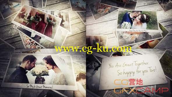 AE模板-婚礼照片相册片头 Wedding Photo Gallery的图片1