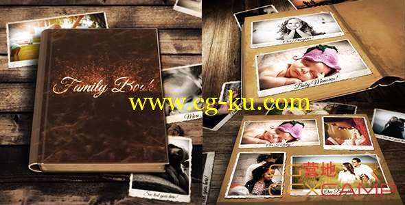 AE模板-家庭相簿相册照片展示片头 Family Book的图片1