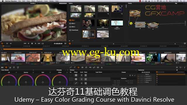 达芬奇11基础调色教程 Udemy – Easy Color Grading Course with Davinci Resolve的图片1