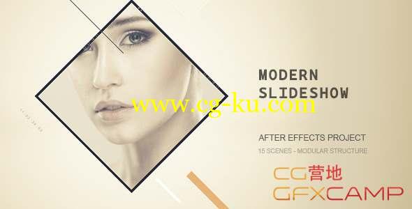 AE模板-时尚图片包装片头 Modern Slideshow的图片1