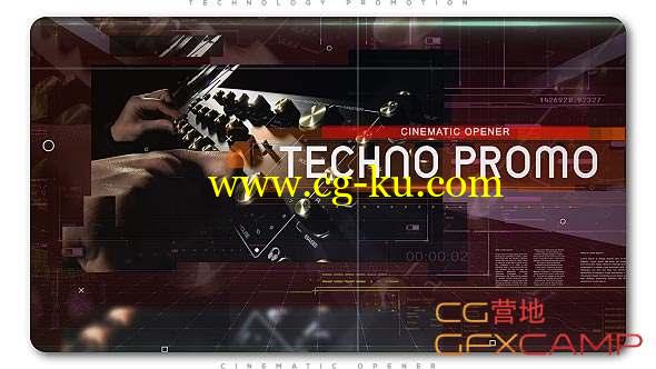AE模板-军事科技感视频宣传片头包装 Technology Cinematic Promo的图片1