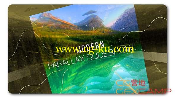 AE模板-三维方形遮罩视差图片开场 Slideshow Modern Parallax的图片1