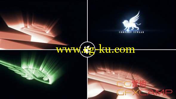 AE模板-大气射线Logo动画 Cinematic Light Rays Logo v3的图片1