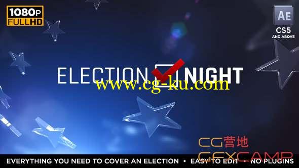 AE模板-新闻栏目包装片头 Election Night 2018的图片1
