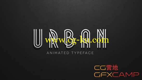 AE模板-文字书写字母表动画 Urban - Animated Typeface的图片1