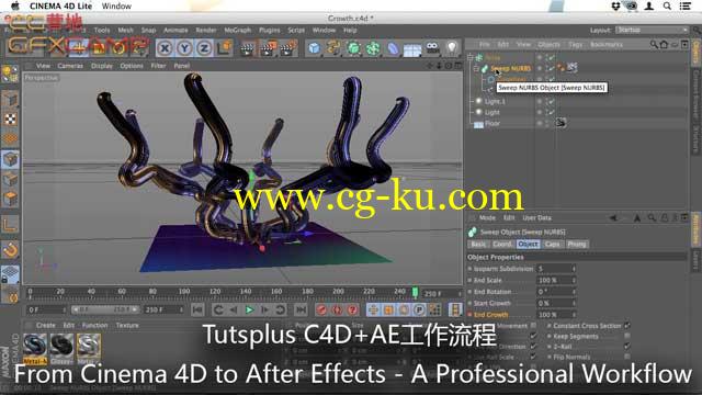 C4D+AE工作流程 Tutsplus From Cinema 4D to After Effects – A Professional Workflow的图片1
