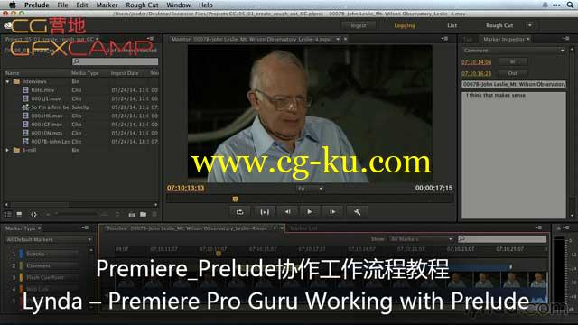 Premiere/Prelude协作工作流程教程 Lynda – Premiere Pro Guru Working with Prelude的图片1