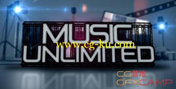 AE模板-音乐三维器材片头动画 Music Unlimited的图片1