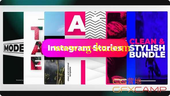 AE模板-网络时尚视频宣传包装 Instagram Stories的图片1