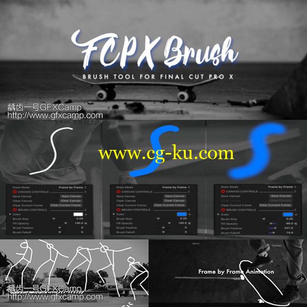 FCPX插件:笔刷视频图形绘制发生器预设 Brush的图片1