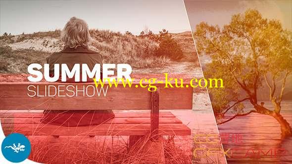 AE模板-夏天小清晰旅游照片相册展示片头 Summer Slideshow的图片1