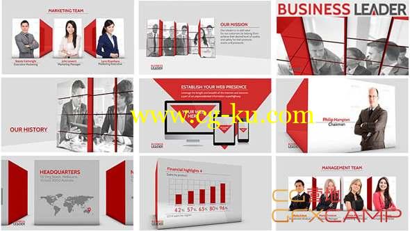 AE模板-三维商务公司企业栏目宣传包装 Business Leader的图片1