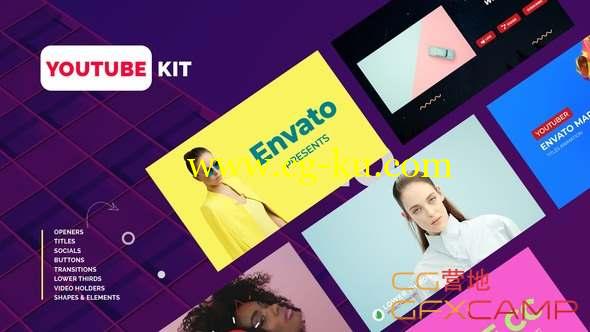 AE模板-现代网络视频宣传包装 Youtube Kit的图片1