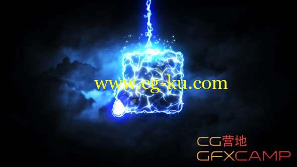 AE模板-闪电电流能量Logo动画 Lightning Strike Reveal的图片1