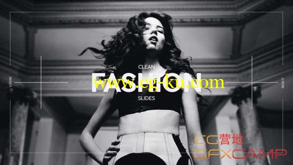 AE模板-创意时尚视频片头 Clean Fashion Slides的图片1