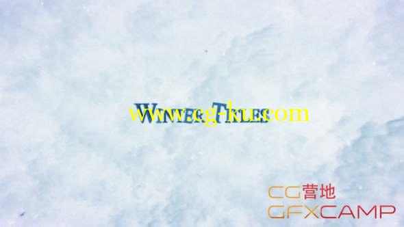 AE模板-冬天冰块三维文字宣传片头 Winter Trailer Titles的图片1