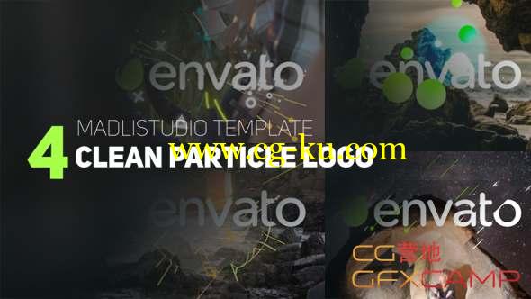 AE模板-简洁粒子Logo动画 4 Clean Particle Logo的图片1