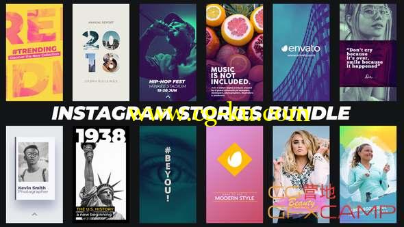 AE模板-INS网络视频宣传包装片头 Instagram Stories Bundle的图片1