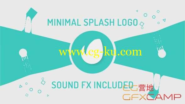 AE模板-扁平化图形MG Logo动画 Minimal Splash Logo的图片1