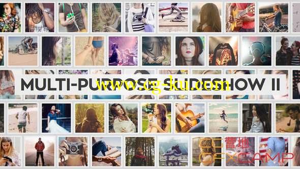 AE模板-滑动照片墙相册片头 Multi-Purpose Slideshow II的图片1