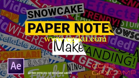 AE模板-纸张便签文字标题动画 Paper Notes Maker - Titles and Lower Thirds的图片1