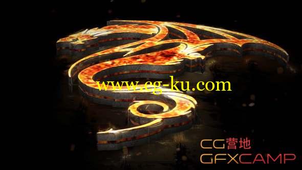 AE模板-火焰三维Logo动画 Flames 3D Logo的图片1