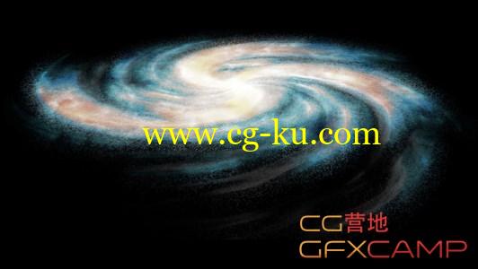 C4D宇宙银河教程 Create a Simple Spiral Galaxy in Cinema 4d的图片1