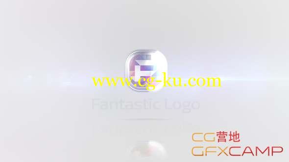 AE模板-简洁扫光Logo动画 Glossy Logo Reveal 2的图片1