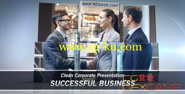 AE模板-商务合作宣传视频开场 Successful Business - Clean Corporate Presentation的图片1
