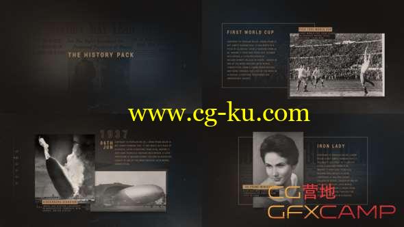 AE模板-复古历史事件记录介绍片头 The History Pack的图片1