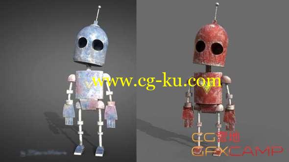 三维机器人建模贴图教程 Udemy - Model and Texture old Robot in Maya and Substance Painter的图片1