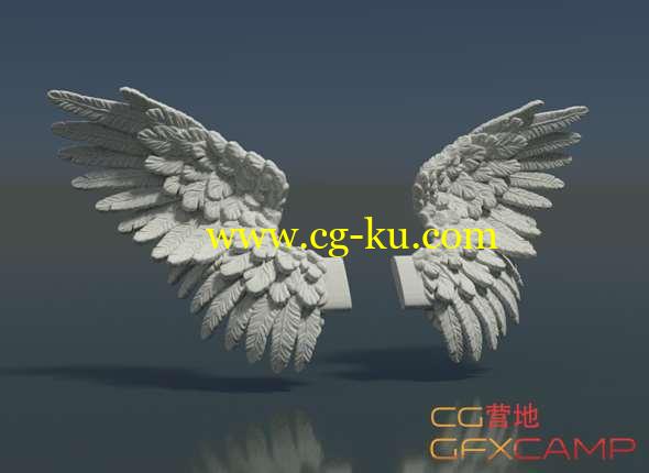 翅膀3D模型 Cubebrush - Wings的图片1