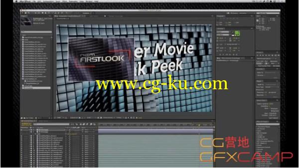 AE/C4D片头制作 SkyKing Creative – Creating Movie Trailer ‘First Look’ Graphics with Cinema 4D and After Effects的图片1