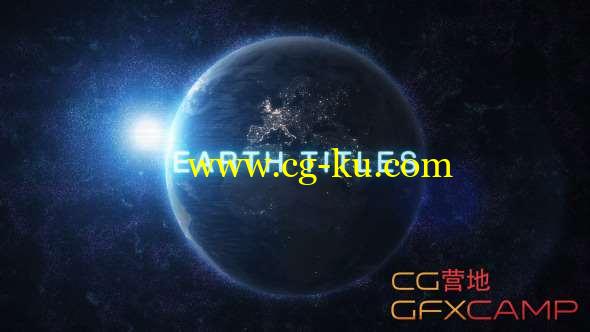 AE模板-三维地球文字标题动画片头 Earth Titles的图片1