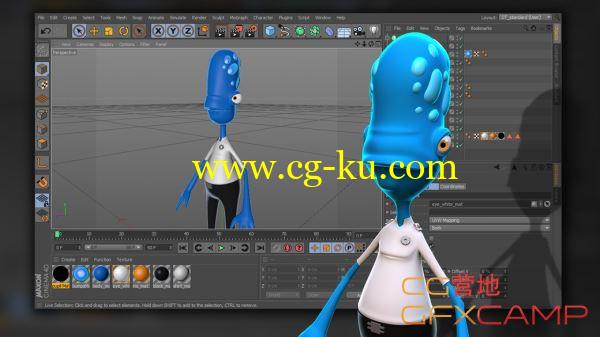 C4D卡通人物角色建模 Digital Tutors – Creating Cartoon Characters in CINEMA 4D的图片1