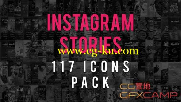 AE模板-INS网络时尚图标ICON动画 Instagram Stories Icons Pack的图片1