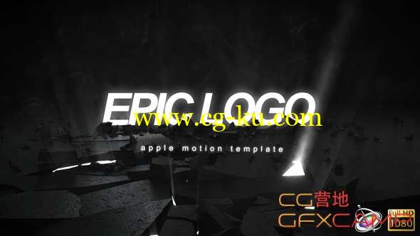 Apple Motion模板-地面破碎大气Logo动画 Epic Logo的图片1