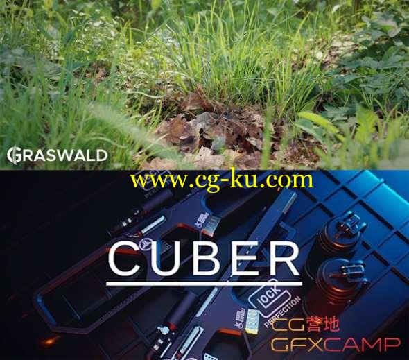 植物渲染+布尔切刀Blender插件 Graswald and Cuber的图片1