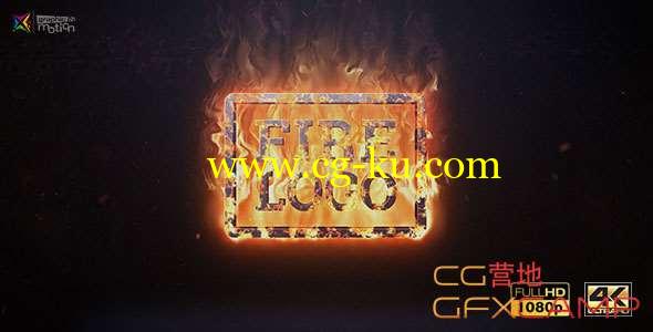 AE模板-火焰燃烧Logo动画 Fire Logo的图片1