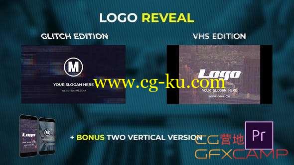 PR模板-复古信号损坏Logo动画 Logo Reveal - VHS & Glitch Edition的图片1