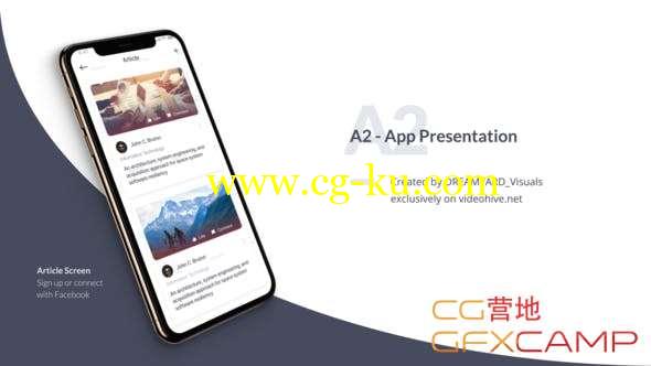 AE模板-iPhoneX商务手机APP宣传动画片头 A2 - App Promo的图片1