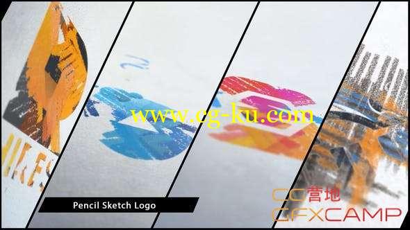 AE模板-粉笔铅笔素描填充Logo动画 Chalk and Pencil Sketch Logo的图片1