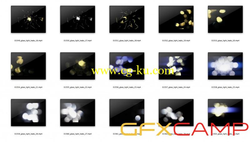 90组绚烂漏光转场视频素材 90 HD Light Leaks Transitions的图片2