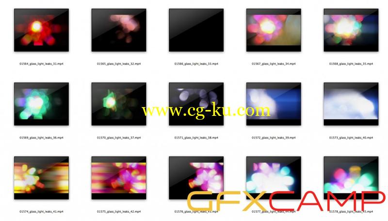 90组绚烂漏光转场视频素材 90 HD Light Leaks Transitions的图片3